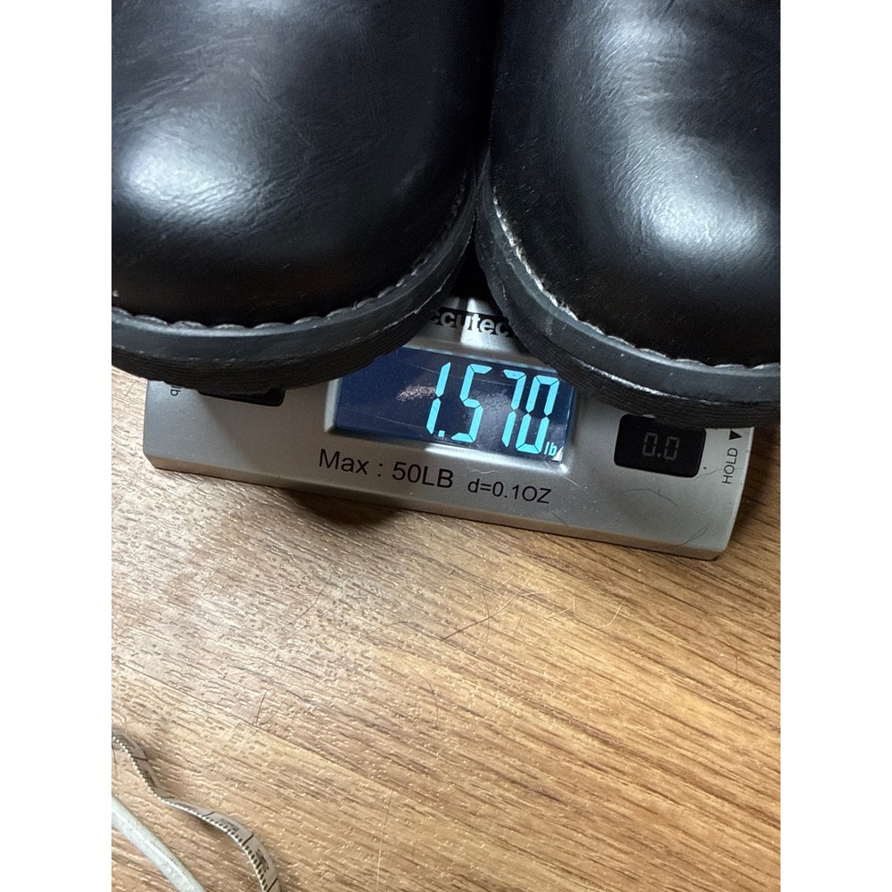 Eastland Erin Womens Black Leather Buckle Slip On Mules Clogs Size 8.5M - Picture 7 of 7